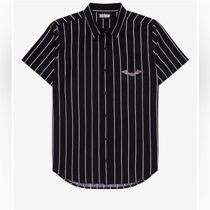 DC Comics The Batman Gotham City Woven Button-Up